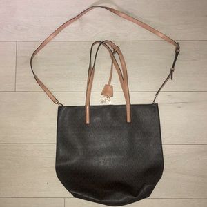 Authentic Michael Kors Haley Large North South Tote Peanut/Brown color